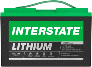 Interstate Batteries 24V 60Ah Group Size 31M Lithium Marine/RV Deep Cycle LiFePO4 Battery, Maintenance Free, Lightweight, Ideal For Boats, Trolling Motors, RV Camping, Off-Grid, Yachts (Li31M24V60)